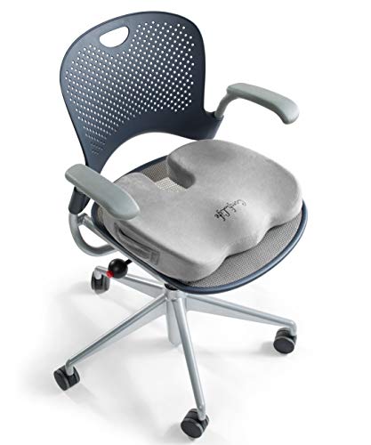 ComfiLife Gel Enhanced Seat Cushion – Office Chair Cushion – Non-Slip Gel &  Memory Foam Coccyx Cushion for Tailbone Pain - Desk Chair Car Seat Cushion  Driving -…