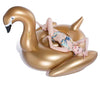 Jasonwell Giant Inflatable Golden Swan Pool Float Inflatable Party Float Toy with Fast Valves Swimming Pool Lounge Raft Toys Adults & Kids