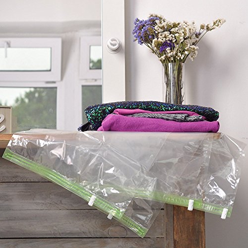Roll Up Vacuum Bag Space-saving Compression Bags Travel Space Saver Bags  Reusable Packing Sack No Pump or Vacuum Needed
