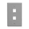 Icc Icc-face-2-gr Ic107f02gy - 2 Port Face - Gray